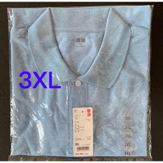 ユニクロ(UNIQLO)のUNIQLO　ドライカノコ・ポロシャツ　（半袖）(3XL)     Blue(ポロシャツ)