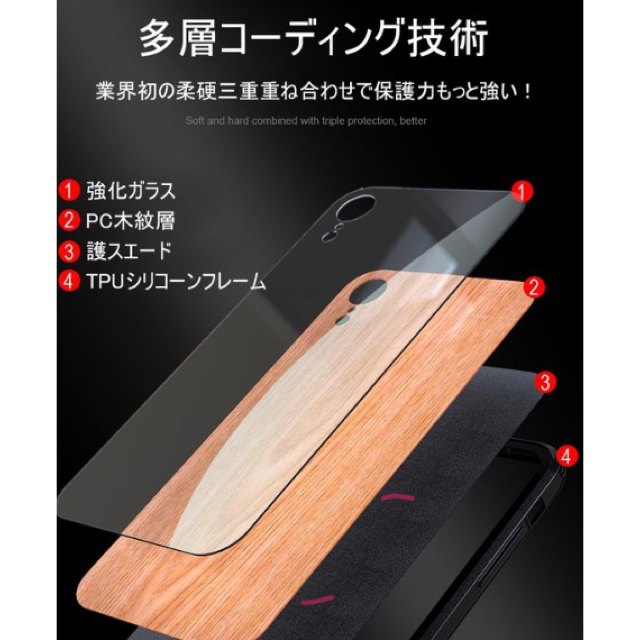 iPhone8plus ケース ウッド木目   スマホ/家電/カメラのスマホアクセサリー(iPhoneケース)の商品写真