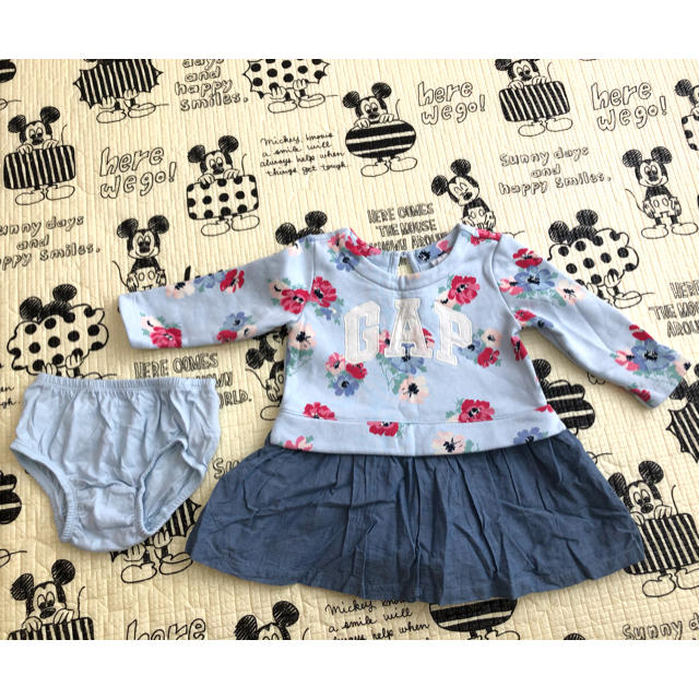 babyGAP(ベビーギャップ)のmaaaaa様専用　ワンピース　baby GAP  ８０サイズ キッズ/ベビー/マタニティのベビー服(~85cm)(ワンピース)の商品写真