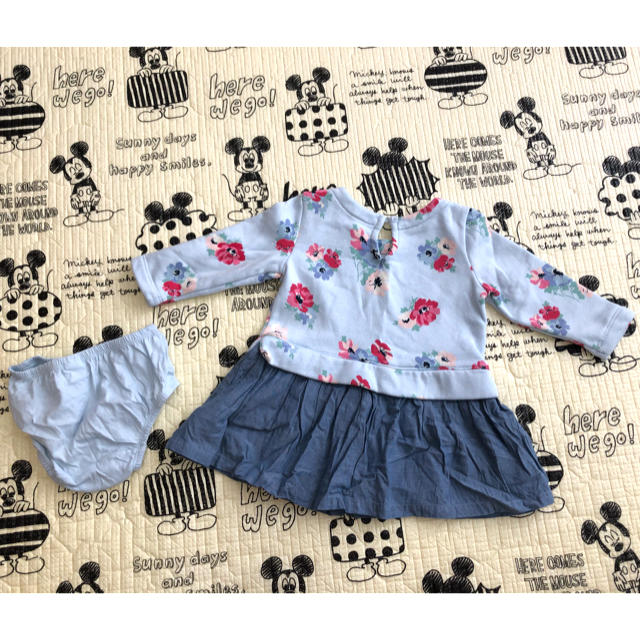 babyGAP(ベビーギャップ)のmaaaaa様専用　ワンピース　baby GAP  ８０サイズ キッズ/ベビー/マタニティのベビー服(~85cm)(ワンピース)の商品写真