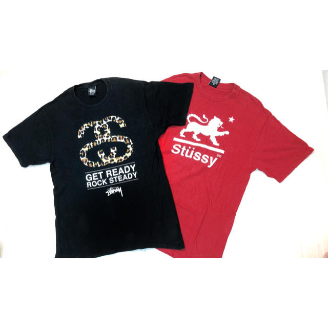 STUSSY(ステューシー)の大人気♡ STUSSY ２枚セット価格　メンズ　Mサイズ　送料無料　ステューシー メンズのトップス(Tシャツ/カットソー(半袖/袖なし))の商品写真