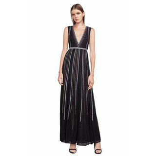 ビーシービージーマックスアズリア(BCBGMAXAZRIA)の❤️BCBG 2020新作　新品　黒ワンピース　ドレス　綺麗(ロングドレス)