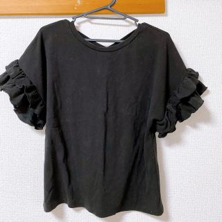 オリーブデオリーブ(OLIVEdesOLIVE)の袖フリルプルオーバー(Tシャツ(半袖/袖なし))