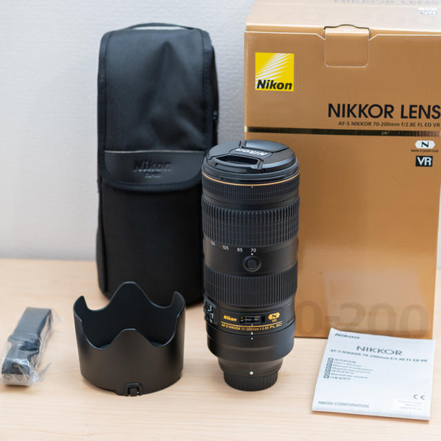 美品☆AF-S NIKKOR 70-200mm f/2.8E FL ED VRスマホ/家電/カメラ