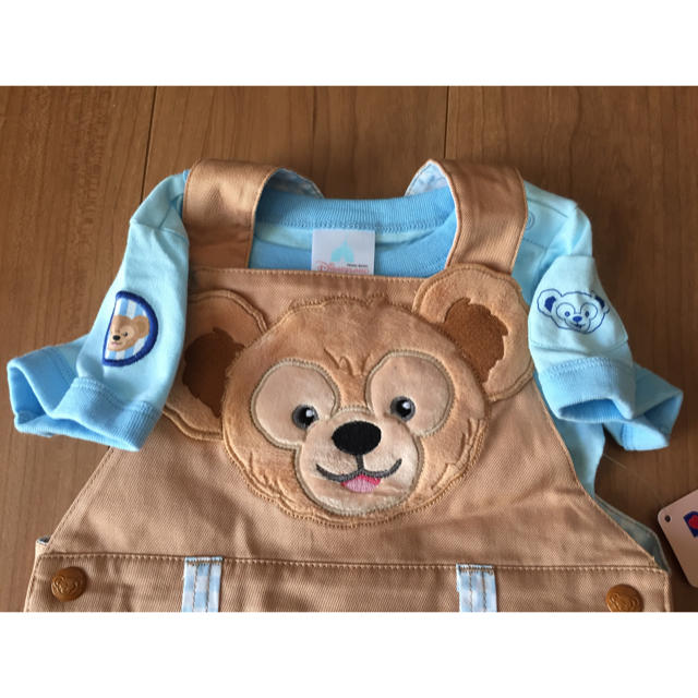 Disney(ディズニー)の★新品★香港ディズニー★ダッフィー★オーバーオール キッズ/ベビー/マタニティのベビー服(~85cm)(ロンパース)の商品写真