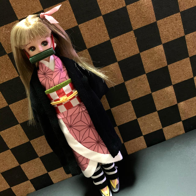 リカちゃん ブライス 服 ハンドメイド 鬼滅の刃 ねずこ