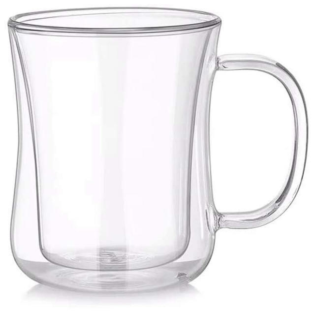 耐熱ガラス　マグカップ（2個） インテリア/住まい/日用品のキッチン/食器(グラス/カップ)の商品写真