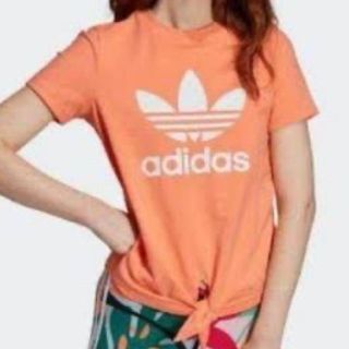 アディダス(adidas)のアディダスオリジナルス　オレンジTシャツ　S(Tシャツ/カットソー(半袖/袖なし))