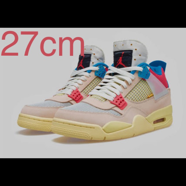 人気No.1 NIKE - union×Nike air jordan4 GUABA ICE 27cm スニーカー 人気No.1 NIKE - union×Nike air jordan4 GUABA ICE 27cm スニーカー