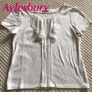 アリスバーリー(Aylesbury)のAylesbury アリスバーリー カットソー 半袖 フリル ホワイト(カットソー(半袖/袖なし))