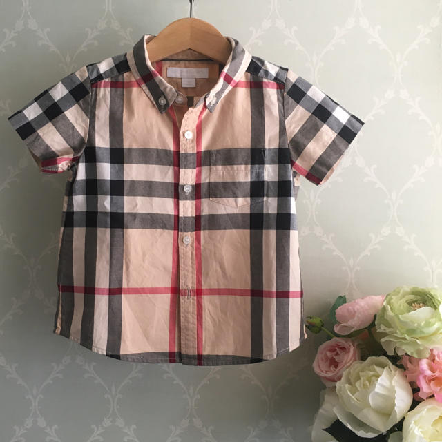 BURBERRY(バーバリー)の【極美品】バーバリー　シャツ　18M 86cm キッズ/ベビー/マタニティのベビー服(~85cm)(シャツ/カットソー)の商品写真