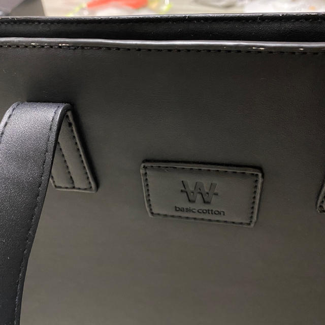 basic cotton (韓国ブランド) bag black レディースのバッグ(トートバッグ)の商品写真