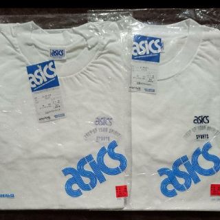 アシックス(asics)の新品タグ付き・asics・弱速乾タイプTシャツ・165サイズ・2枚セット・日本製(Tシャツ/カットソー)