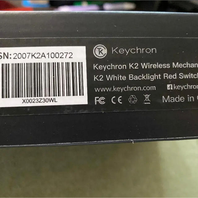 とへこみが⓸ keychronk2 by ガンテ's shop｜ラクマ キーボードの通販 ・ホワイト