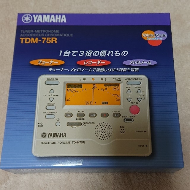 【新品】YAMAHAチューナーメトロノームレコーダー *※３役※ * ゴールド 楽器のレコーディング/PA機器(その他)の商品写真