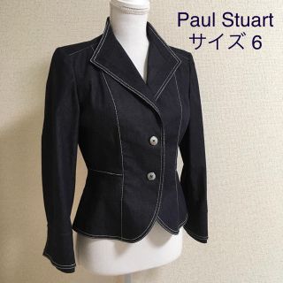 ポールスチュアート(Paul Stuart)の【超美品】ポールスチュアート* ストレッチデニムテーラードジャケット 6 通勤(Gジャン/デニムジャケット)