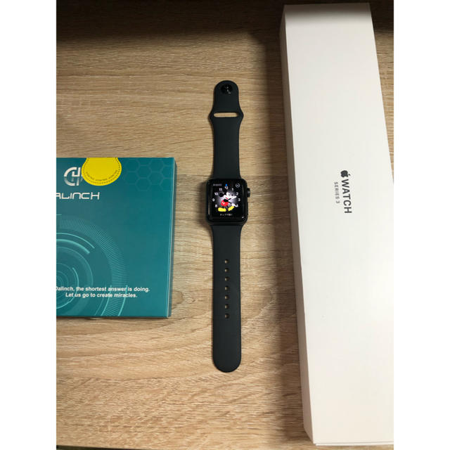 apple watch3 38ミリ GPS 美品メンズ - 腕時計(デジタル)