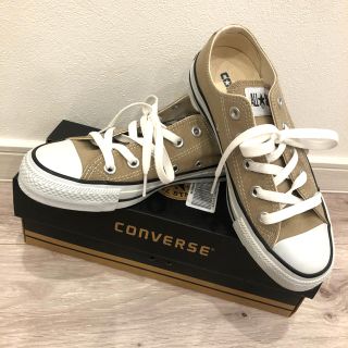 コンバース(CONVERSE)のオールスター★コンバース　ベージュ(スニーカー)