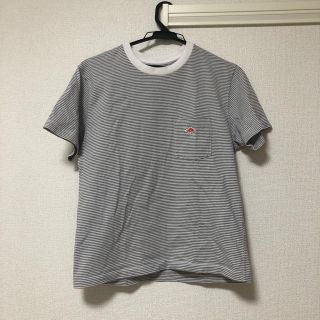 ダントン(DANTON)のDANTON ボーダーTシャツ(グレー)(Tシャツ(半袖/袖なし))