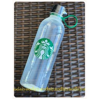スターバックスコーヒー(Starbucks Coffee)のレア海外限定スターバックススタバウォーターボトルタンブラープラスチッククリア(容器)