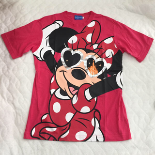 ディズニー(Disney)のミニーマウス  Tシャツ  ピンク(Tシャツ(半袖/袖なし))