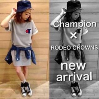 ロデオクラウンズ(RODEO CROWNS)のロデオ  チャンピオンコラボ ワンピース(ミニワンピース)