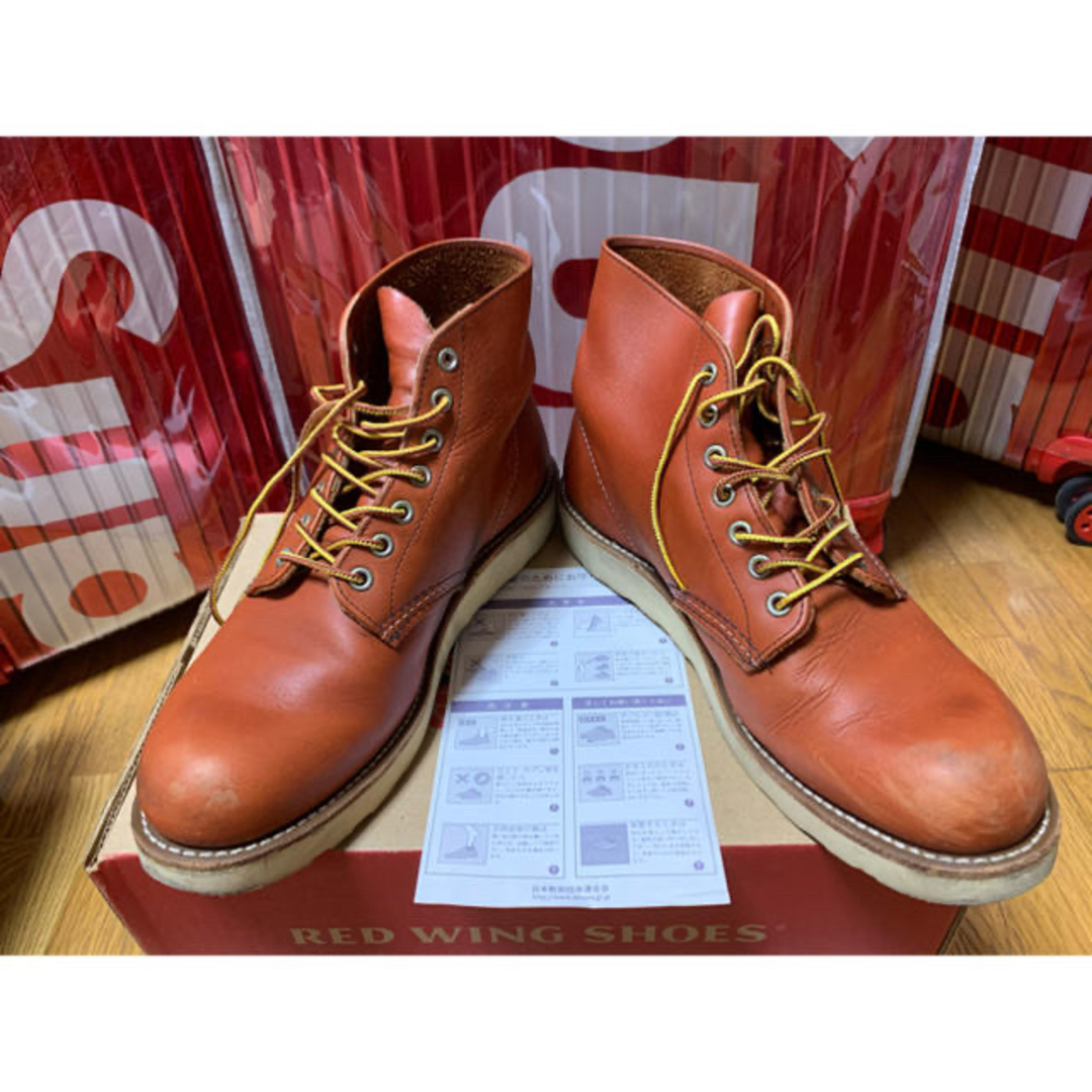 REDWING(レッドウィング)のしゅん様専用 稀少 正規品 レッドウィング RED WING 8166 D 赤革 メンズの靴/シューズ(ブーツ)の商品写真