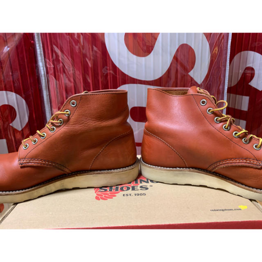 REDWING(レッドウィング)のしゅん様専用 稀少 正規品 レッドウィング RED WING 8166 D 赤革 メンズの靴/シューズ(ブーツ)の商品写真