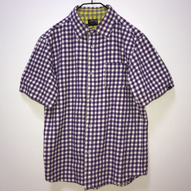 STUSSY(ステューシー)のSTUSSY 半袖チェックシャツ XL メンズのトップス(シャツ)の商品写真