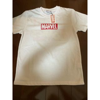 マーベル(MARVEL)のお値下げ不可　新品タグ付き　マーベル　バックロゴ　半袖Tシャツ 140 ホワイト(Tシャツ/カットソー)