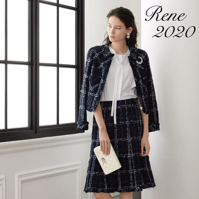 新品同様【Rene】2020年DM掲載リントンツイードセットアップ スーツ