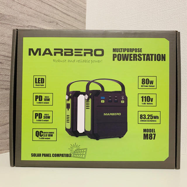 ポータブル電源 M87 22500mAh/83.25Wh 家庭用蓄電池 スポーツ/アウトドアのアウトドア(その他)の商品写真