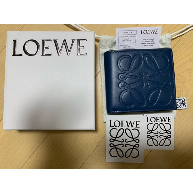 国内正規店購入　LOEWE ビフォルド　コイン　ウォレット　折りたたみ財布