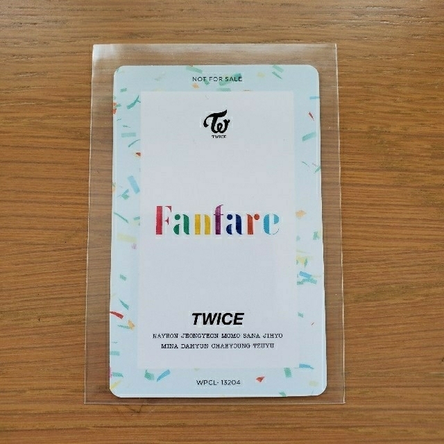 twice SANA トレカ 日本FC限定 fanfare 写真 フォトカード