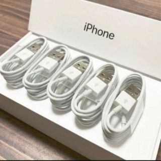 iPhoneケーブル(5本 セット)(バッテリー/充電器)