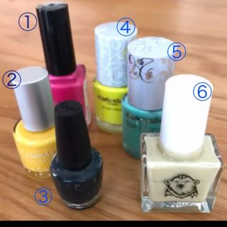 オーピーアイ(OPI)の専用　ネイル　マニュキュア6点セット(マニキュア)