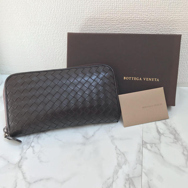 【長財布】BOTTEGA VENETA ボッテガヴェネタ ラウンドファスナー財布