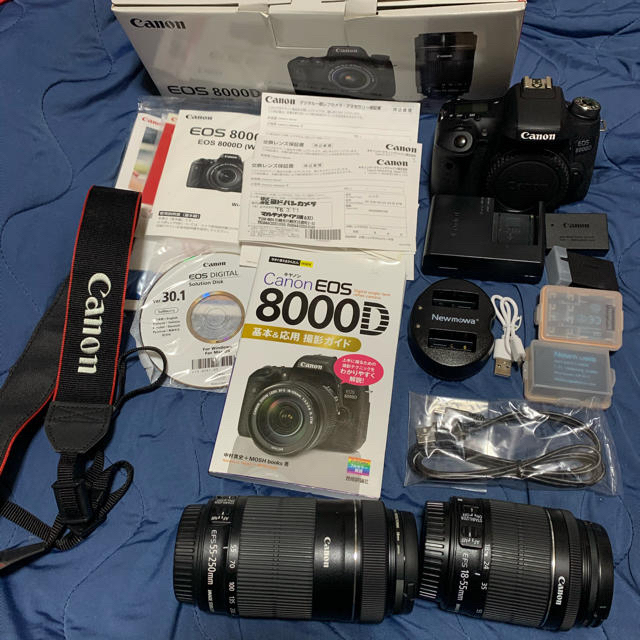 専用 Canon EOS 8000D 中古 ダブルズームレンズキット おまけ付き