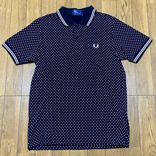 フレッドペリー(FRED PERRY)の【新品】フレッドペリー　ポロシャツ　メンズ　Mサイズ　黒　ドット柄(ポロシャツ)