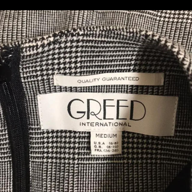 GREED(グリード)のGREED ワンピース　チェック　ポケット レディースのワンピース(ひざ丈ワンピース)の商品写真