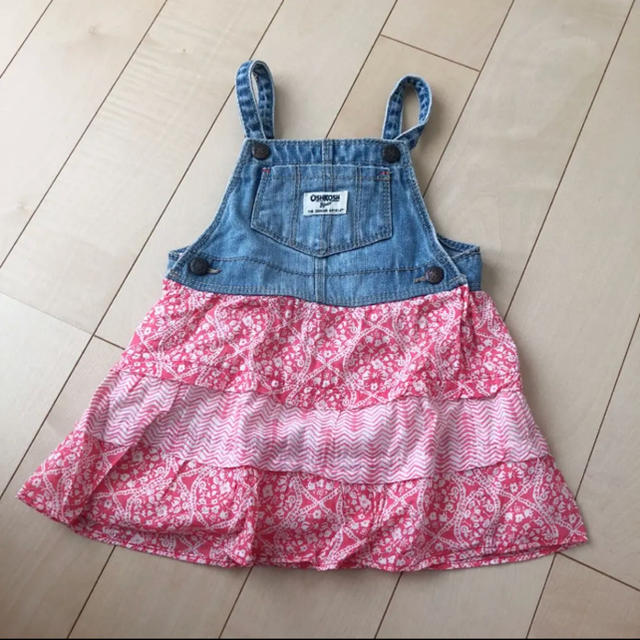 OshKosh(オシュコシュ)の90sizeデニム ジャンパースカート ワンピース キッズ/ベビー/マタニティのキッズ服女の子用(90cm~)(ワンピース)の商品写真