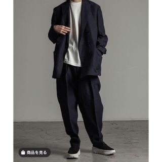 マーカウェア(MARKAWEAR)のMARKAWARE オーガニックコットンシルクハウンドトゥースセットアップ(セットアップ)