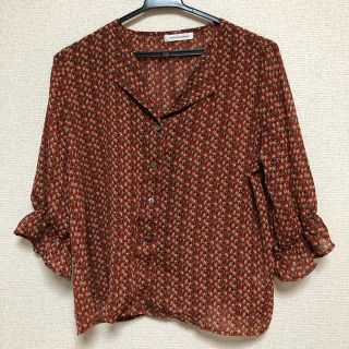 ナチュラルクチュール(natural couture)のnatural couture 花柄ブラウス(シャツ/ブラウス(半袖/袖なし))