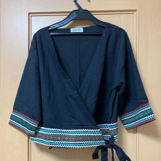 ビームスボーイ(BEAMS BOY)の美品　ビームスボーイ　ブラウス　七分袖(シャツ/ブラウス(長袖/七分))