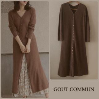 グーコミューン(GOUT COMMUN)のgout commun モヘア ロングカーディガン フォックス(カーディガン)