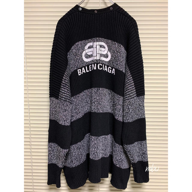 新品【 BALENCIAGA 】BB CARDIGAN XS オーバーサイズ