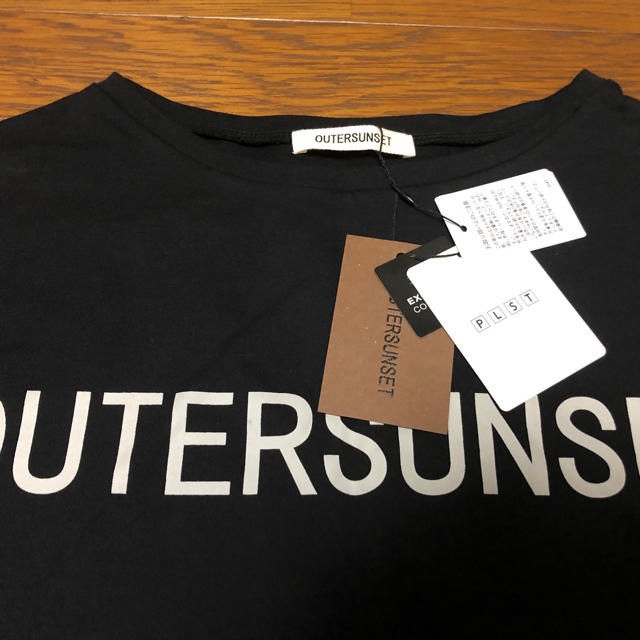 PLST(プラステ)のOUTERSUNSET×PLST Tシャツ　黒　新品 レディースのトップス(Tシャツ(半袖/袖なし))の商品写真