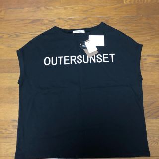 プラステ(PLST)のOUTERSUNSET×PLST Tシャツ　黒　新品(Tシャツ(半袖/袖なし))