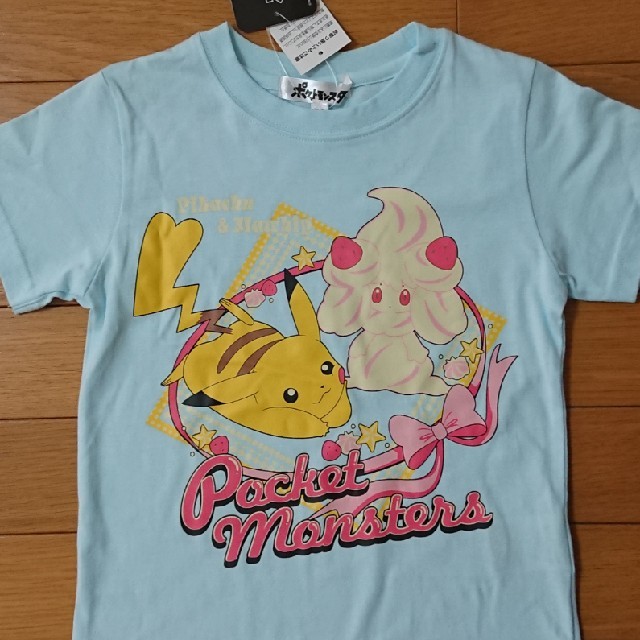 ポケモン(ポケモン)の新品☆110cm ポケモン 2枚 Tシャツ 半袖 トップス 女の子 キッズ/ベビー/マタニティのキッズ服女の子用(90cm~)(Tシャツ/カットソー)の商品写真