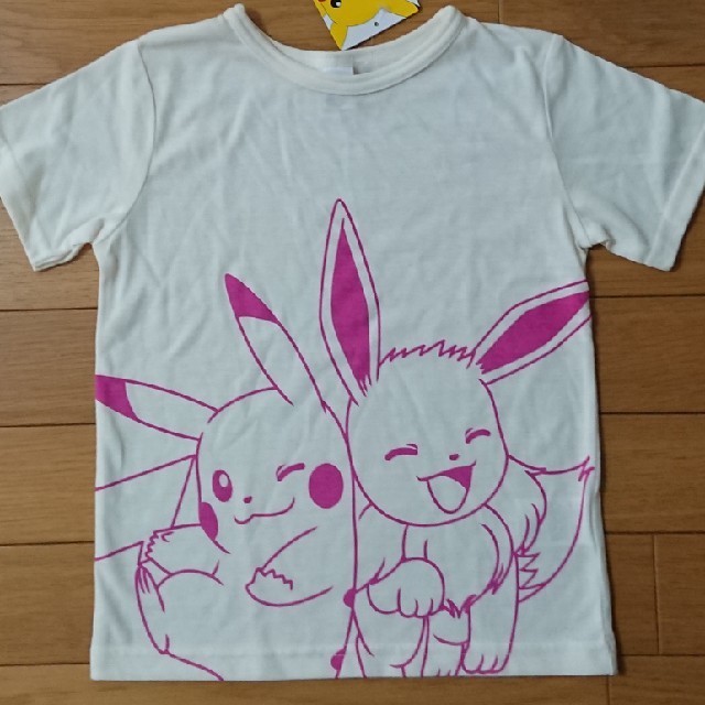 ポケモン(ポケモン)の新品☆110cm ポケモン 2枚 Tシャツ 半袖 トップス 女の子 キッズ/ベビー/マタニティのキッズ服女の子用(90cm~)(Tシャツ/カットソー)の商品写真